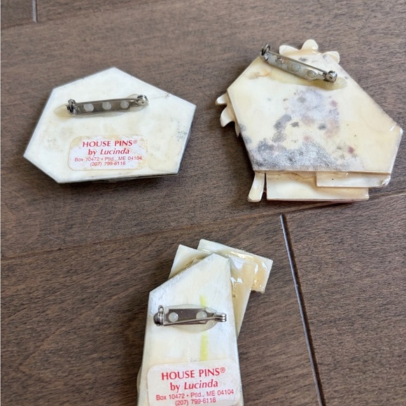 Vintage House by Lucinda Lot of 3 Pins - Picture 5 of 5